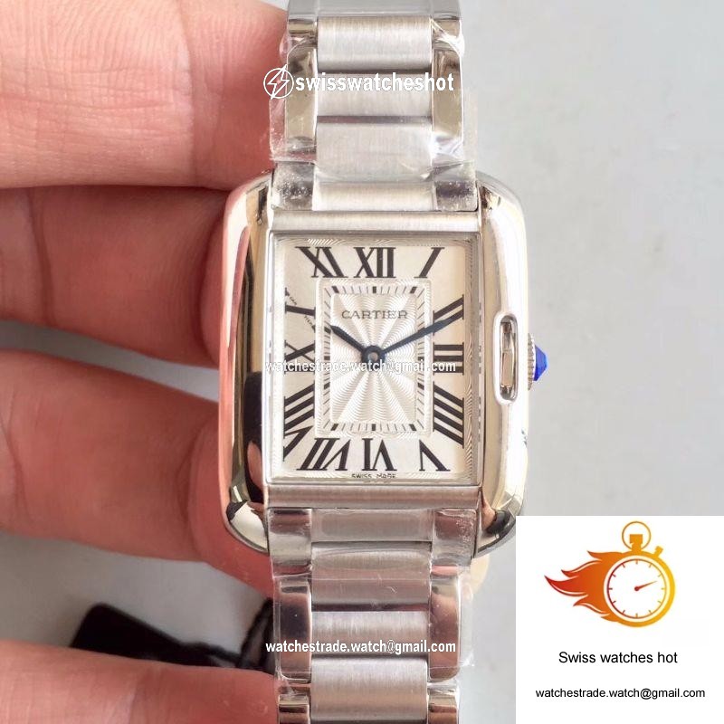 Cartier Tank Anglaise Ladies W5310022 Silver Dial 1