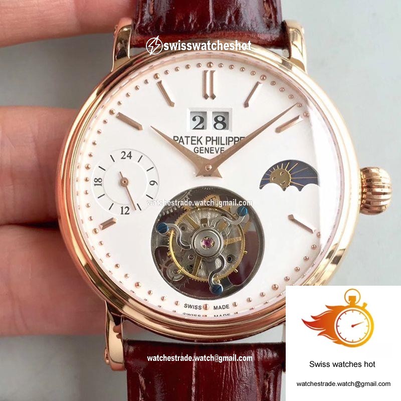 Patek Philippe Tourbillon Moonphase 24H Power Reserve White Dial 1