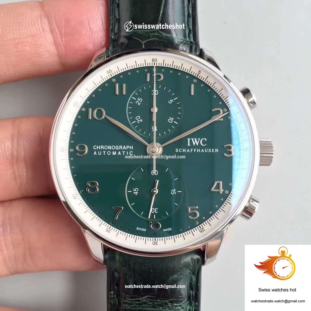 IWC Portugieser Chronograph Edition 150 Years IW371601 Green Dial YL Factory 1