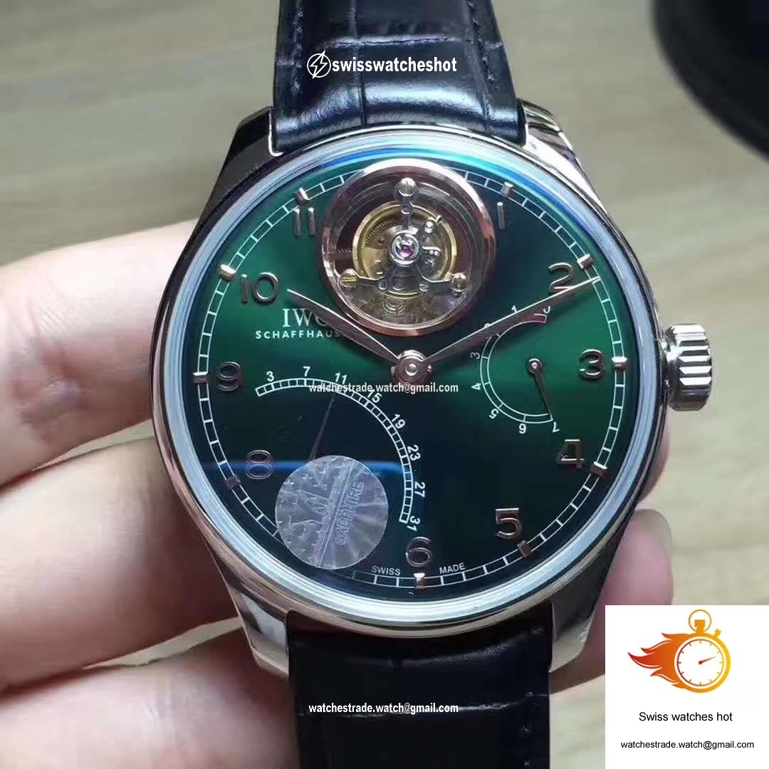IWC Portuguese Tourbillon YL Factory Green Dial 1