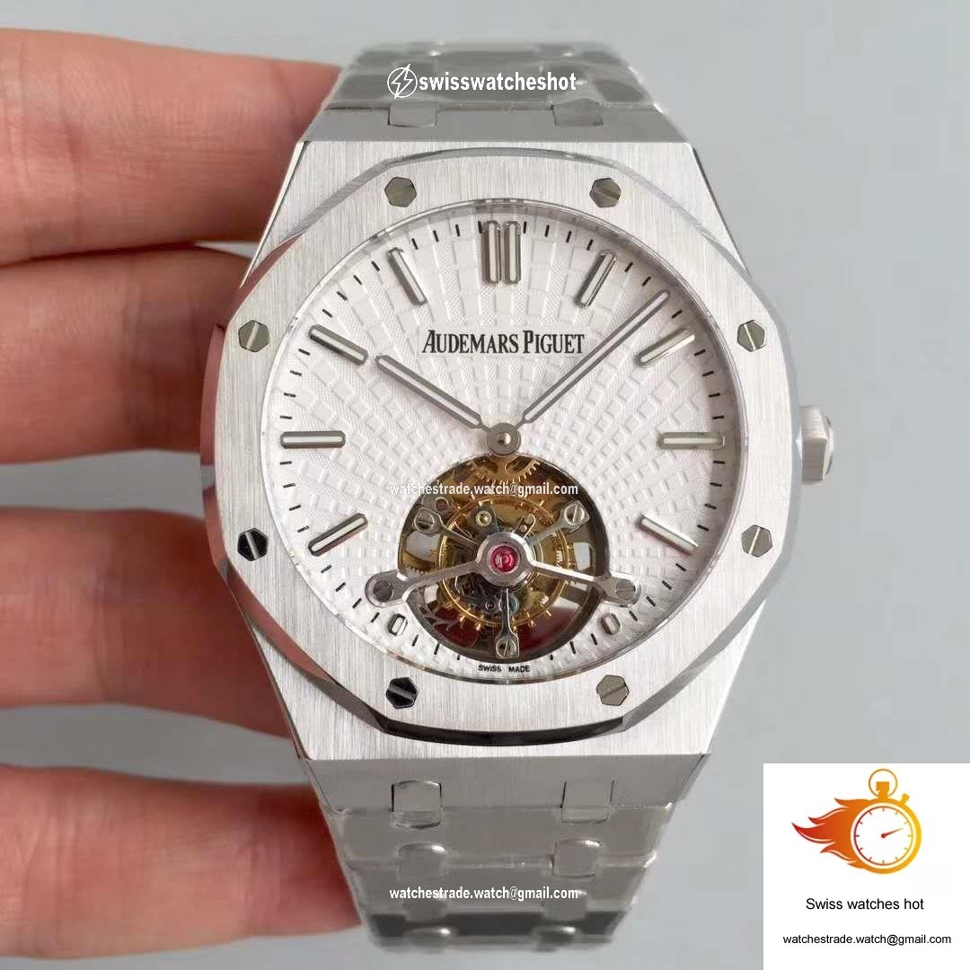 Audemars Piguet Royal Oak Tourbillon Extra Thin 26522 White Dial R8 Factory 1