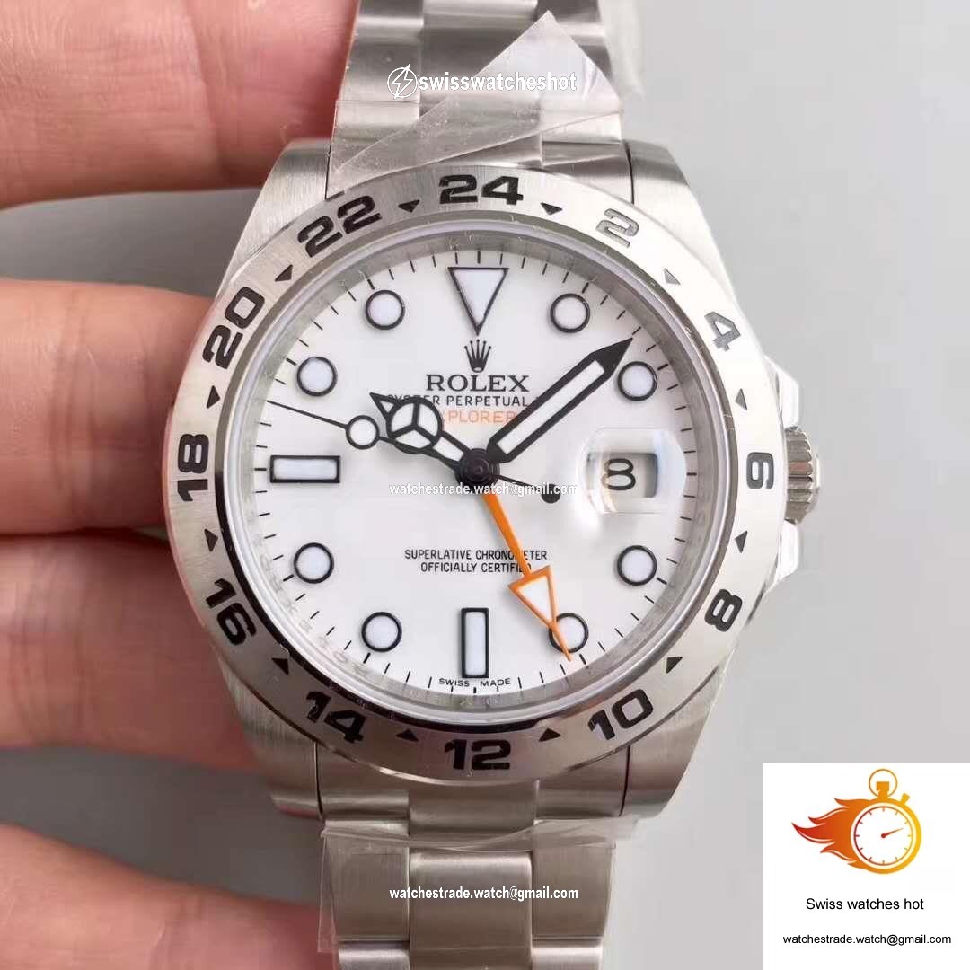 Rolex Explorer II 216570 2018 Noob Factory White Dial 1