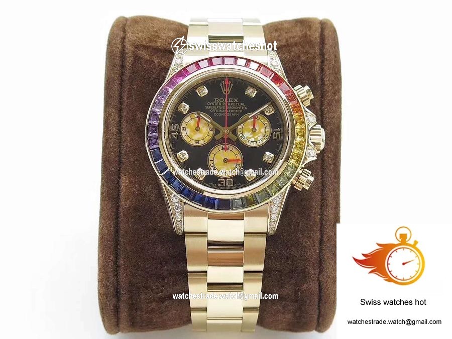 Rolex Daytona Cosmograph Rainbow 116589RBOW BL Factory 4130 Movement 1