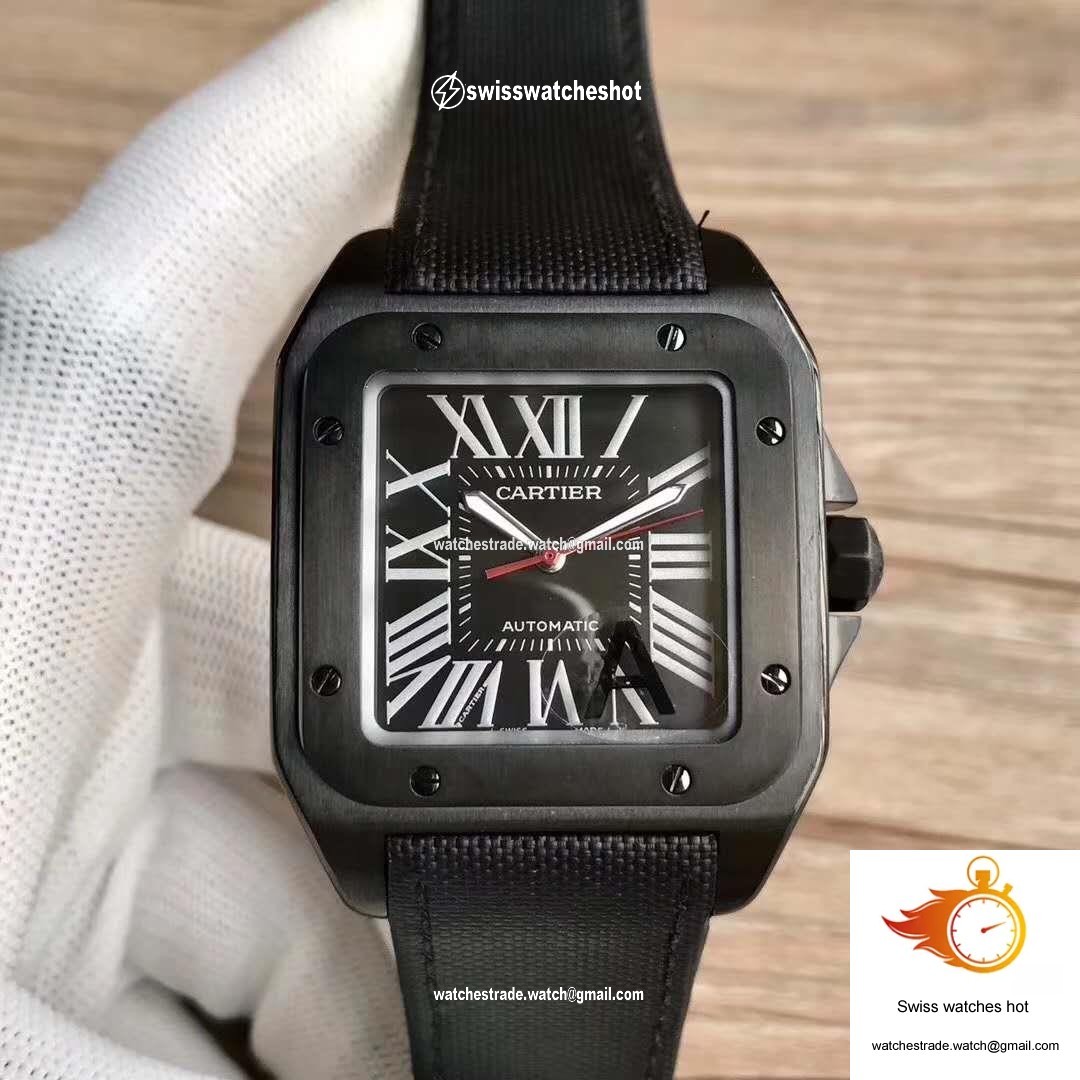 Cartier Santos 100 XL WSSA0006 V6 Factory Black Dial 1