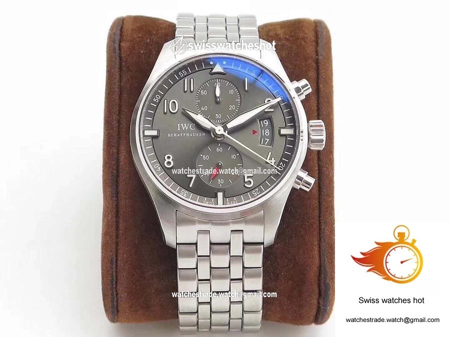 IWC Pilot Spitfire Chronograph IW387804 ZF Factory Anthracite Dial 1