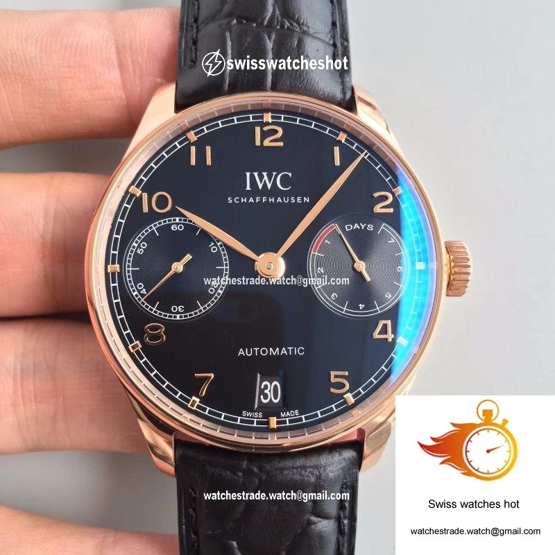 IWC Portuguese IW500701 ZF Factory Black Dial 1
