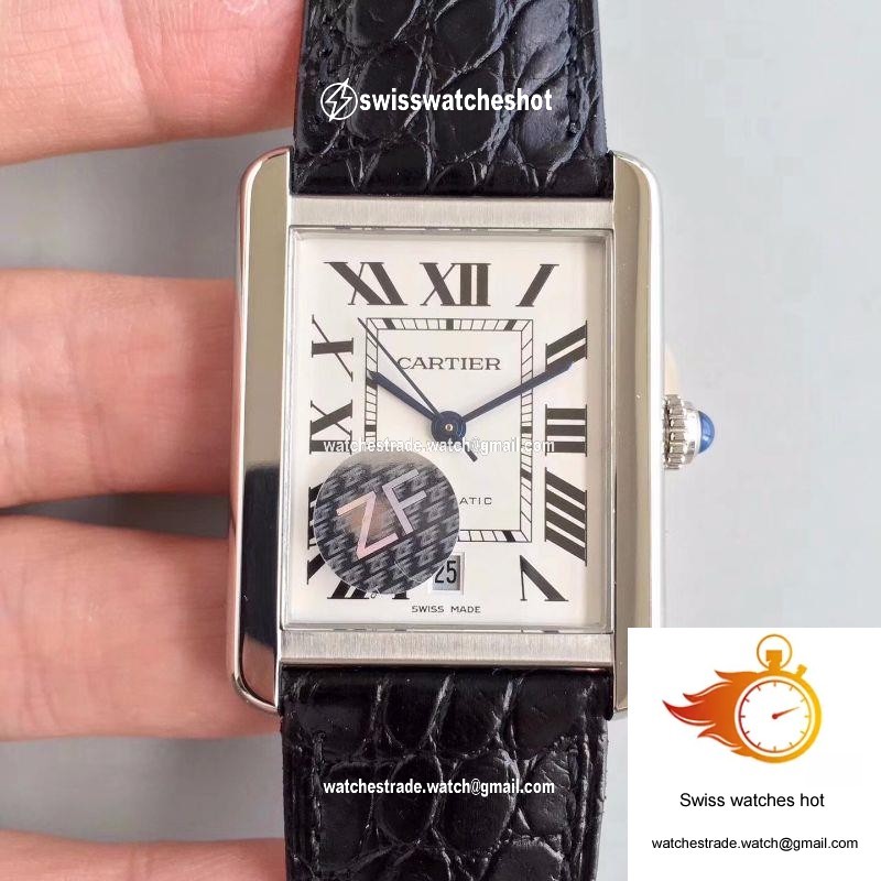 Cartier Tank Solo XL Automatic W5200027 ZF Factory White Dial 1