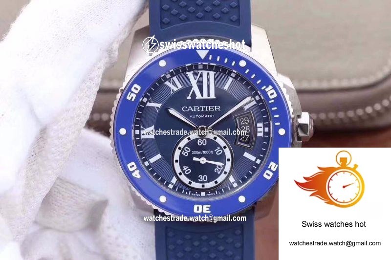 Calibre De Cartier Diver WSCA0010 42MM JF Factory Blue Dial 1