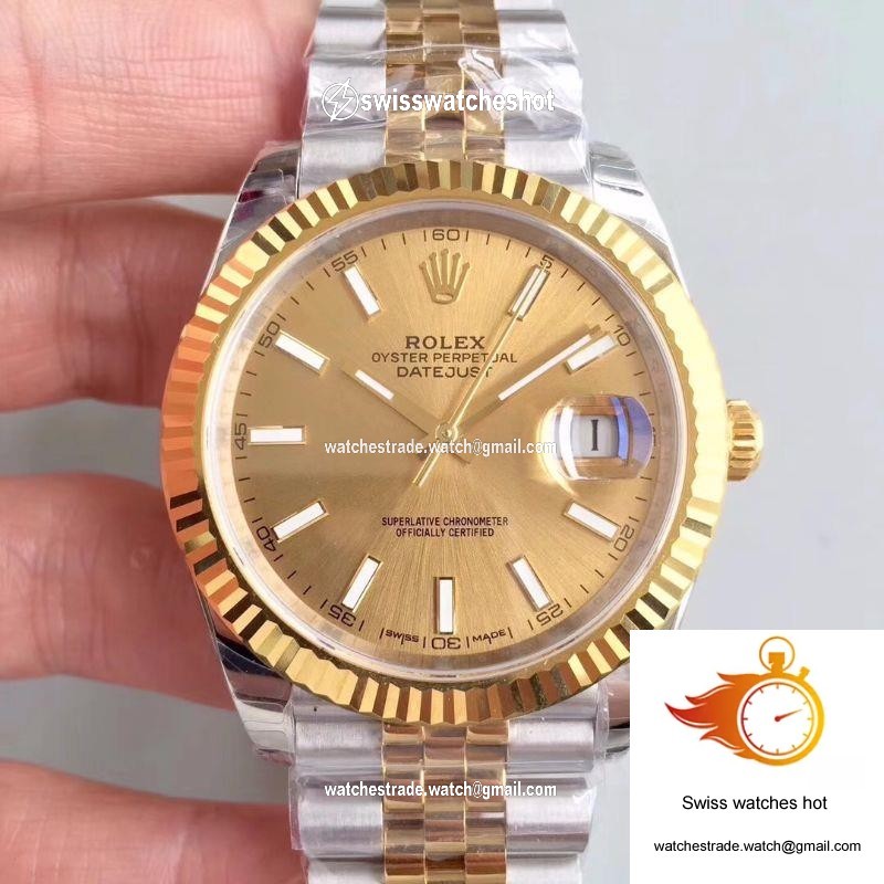 Rolex Datejust II 116333 41MM EW Factory Yellow Gold Dial 1