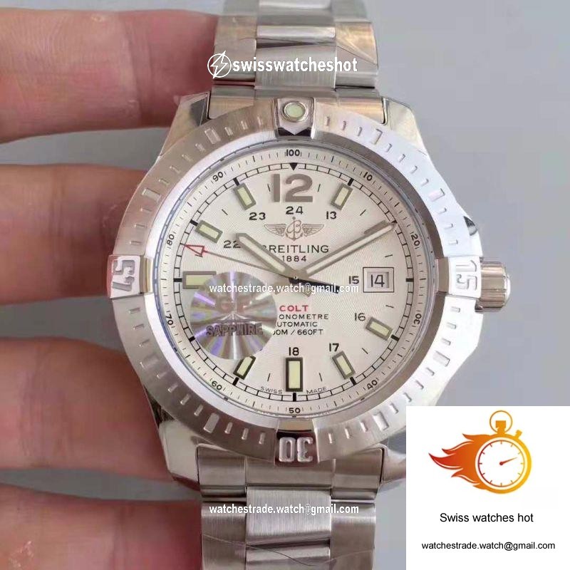 Breitling Colt Automatic 44MM A1738811-G791 GF Factory White Dial 1