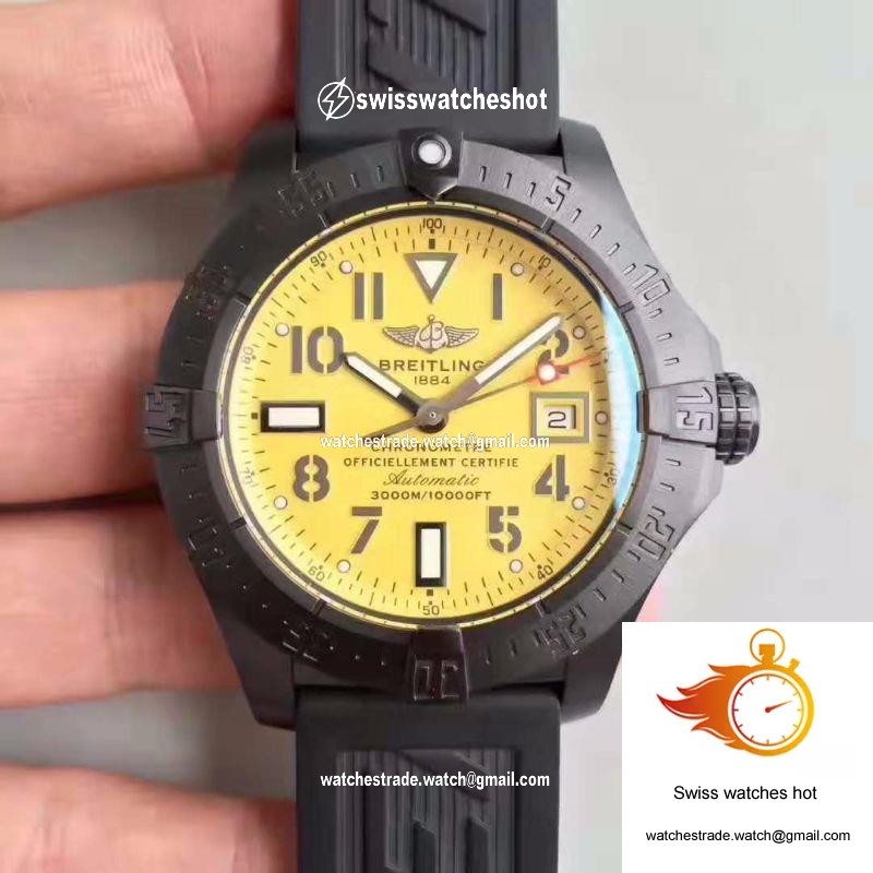 Breitling Avenger II Seawolf V1731110 BD74 109W M20BASA.1 GF Factory Yellow Dial 1