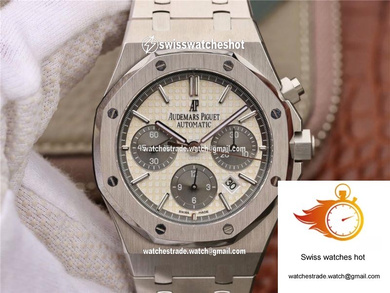 Audemars Piguet Royal Oak Chronograph 26331ST.OO.1220ST White Dial OM Factory 1