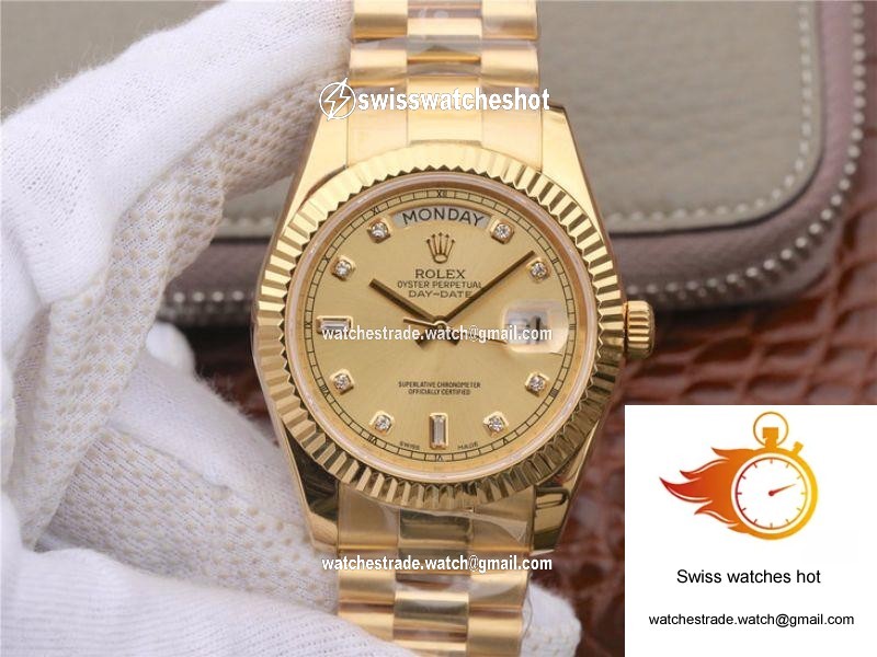 Rolex Day-Date II 218238 40MM EW Factory 18K Yellow Gold Dial 1