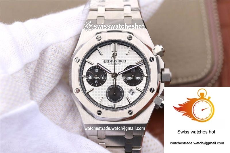 Audemars Piguet Royal Oak Chronograph 26331ST.OO.1220ST.03 OM Factory White Dial 1