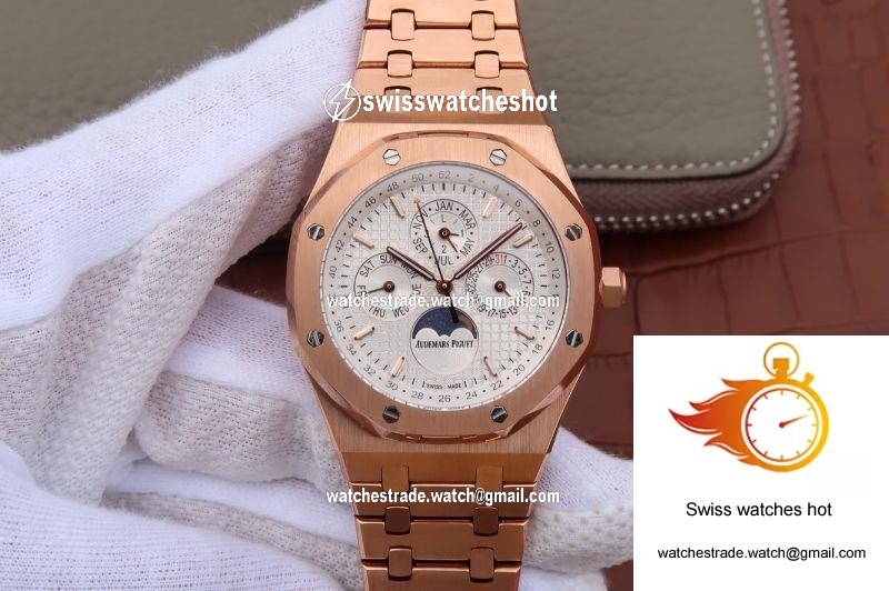 Audemars Piguet Royal Oak 41MM 26574OR.OO.1220OR.01 JF Factory White Dial 1