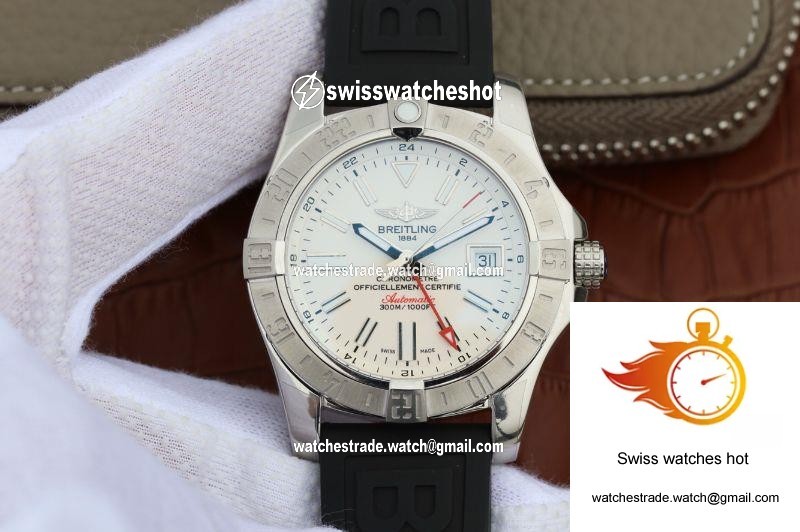 Breitling Avenger II GMT A3239011/G778/153S GF Factory White Dial 1