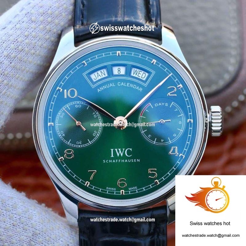 IWC Portugieser Annual Calendar IW503510 YL Factory Green Dial 1