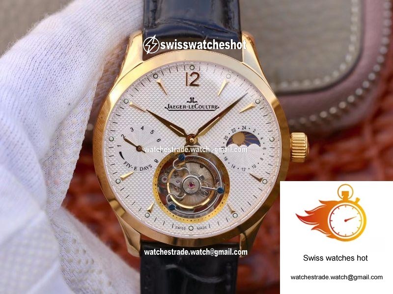 Jaeger-LeCoultre Master Grande Tourbillon 18K Yellow Gold White Dial 1