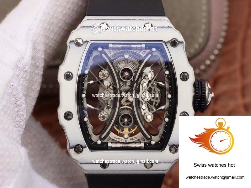 Richard Mille RM53-01 White Ceramic Case Skeleton Dial 1