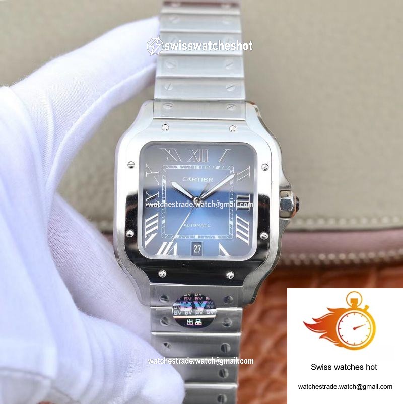 Cartier De Santos WSSA0013 BV Factory Blue Dial 1