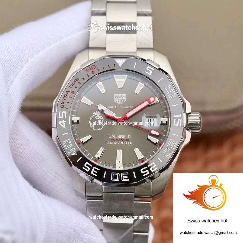 Tag Heuer Aquaracer Calibre 5 English Premier League Limited WAY201D.BA0927 Gray Dial 1