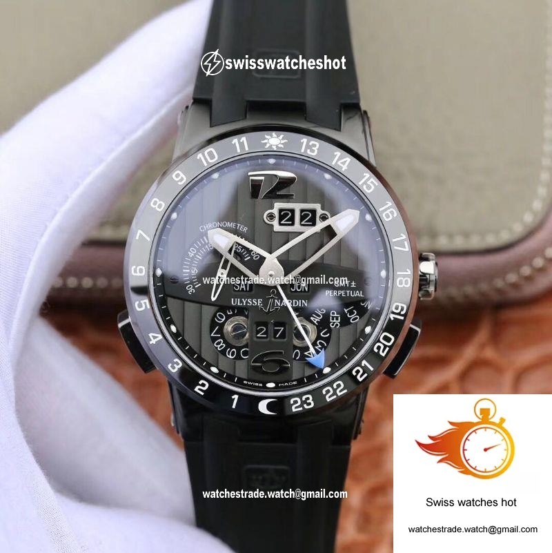 Ulysse Nardin El Toro 322-00-3 All Working GMT Calendar Grey Dial 1