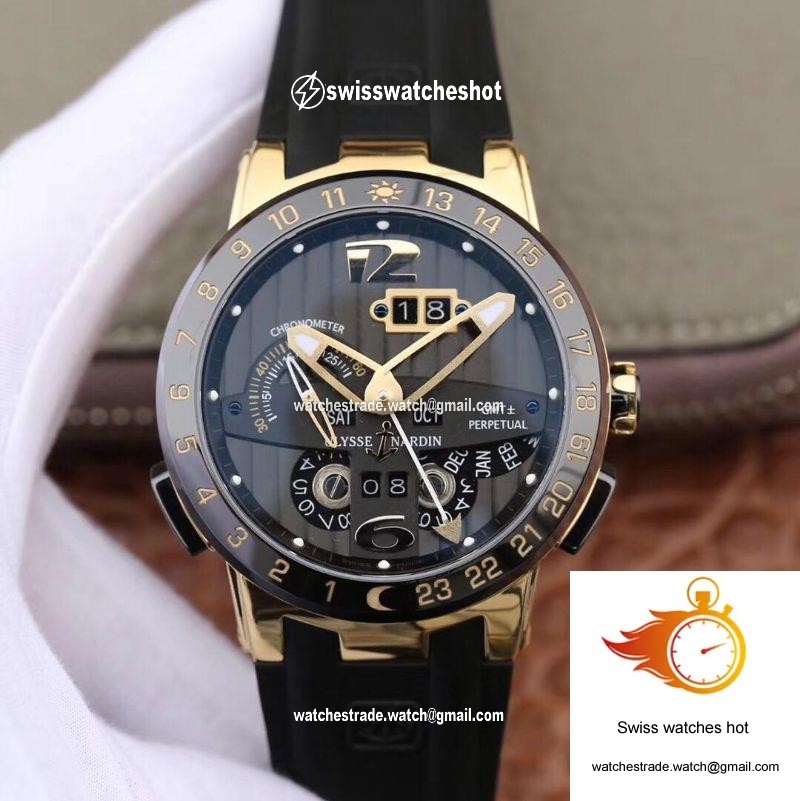 Ulysse Nardin El Toro 322-00-3 18K Yellow Gold Black Dial 1