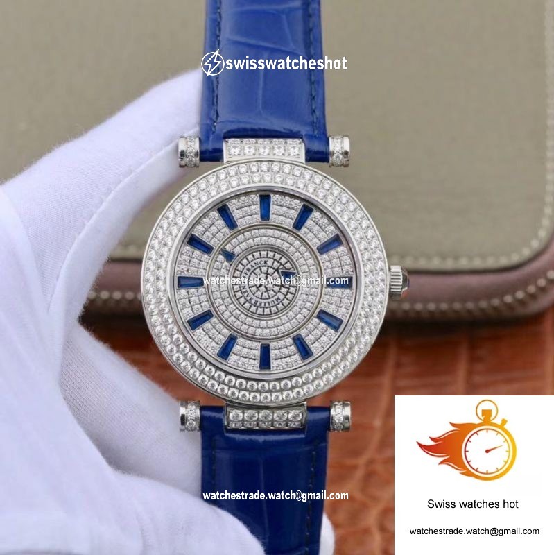 Franck Muller Double Mystery DM42D2RCD GS Factory White Gold Diamond Dial 1