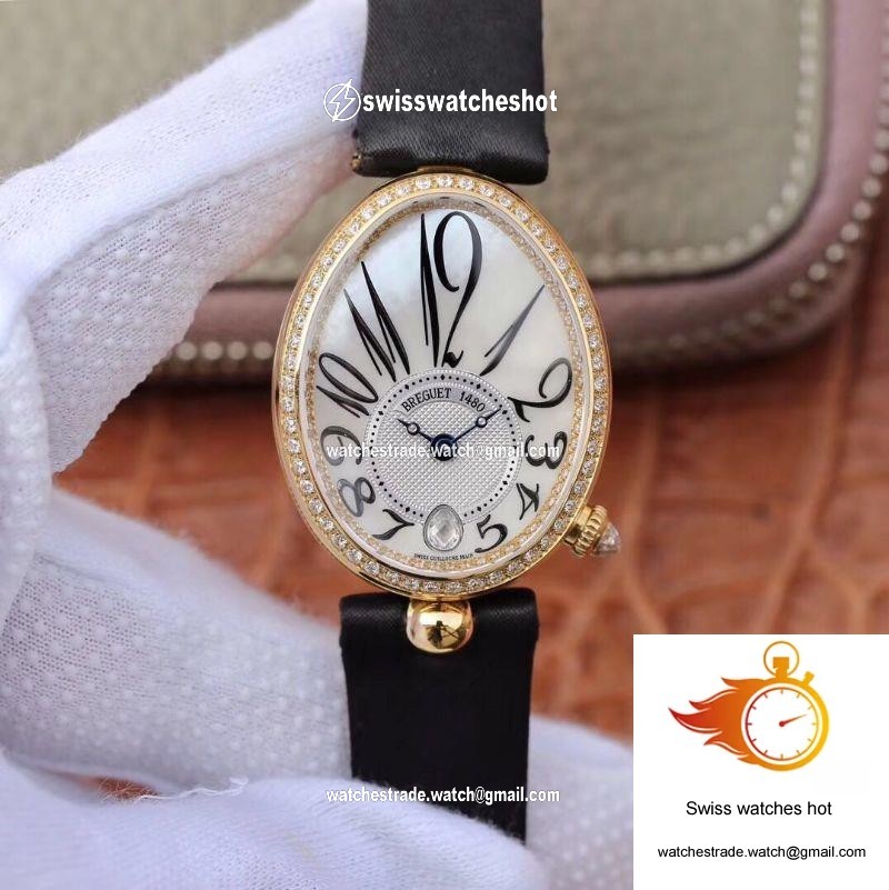Breguet Reine De Naples 8918BA/58/864.D00D Ladies ZF Factory Yellow Gold Mother Of Pearl Dial 1