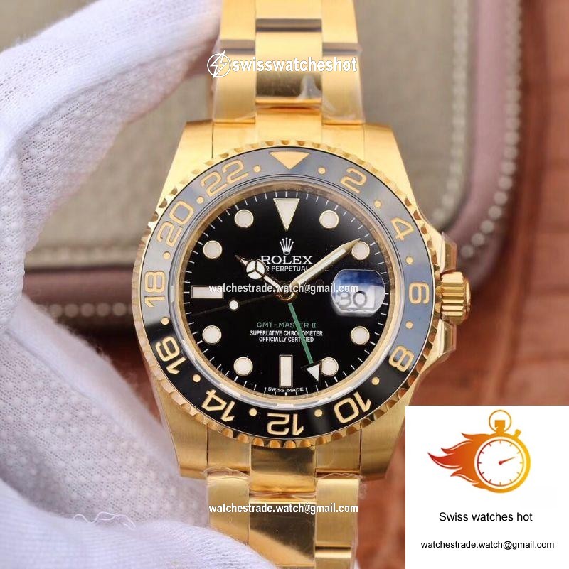 Rolex GMT Master II 116718 EW Factory Black Dial 1