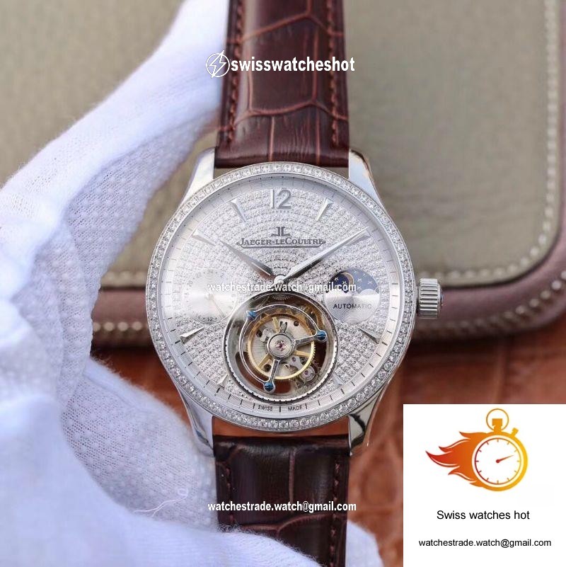 Jaeger-LeCoultre Master Complication Functions Tourbillon White Gold Diamonds Dial 1