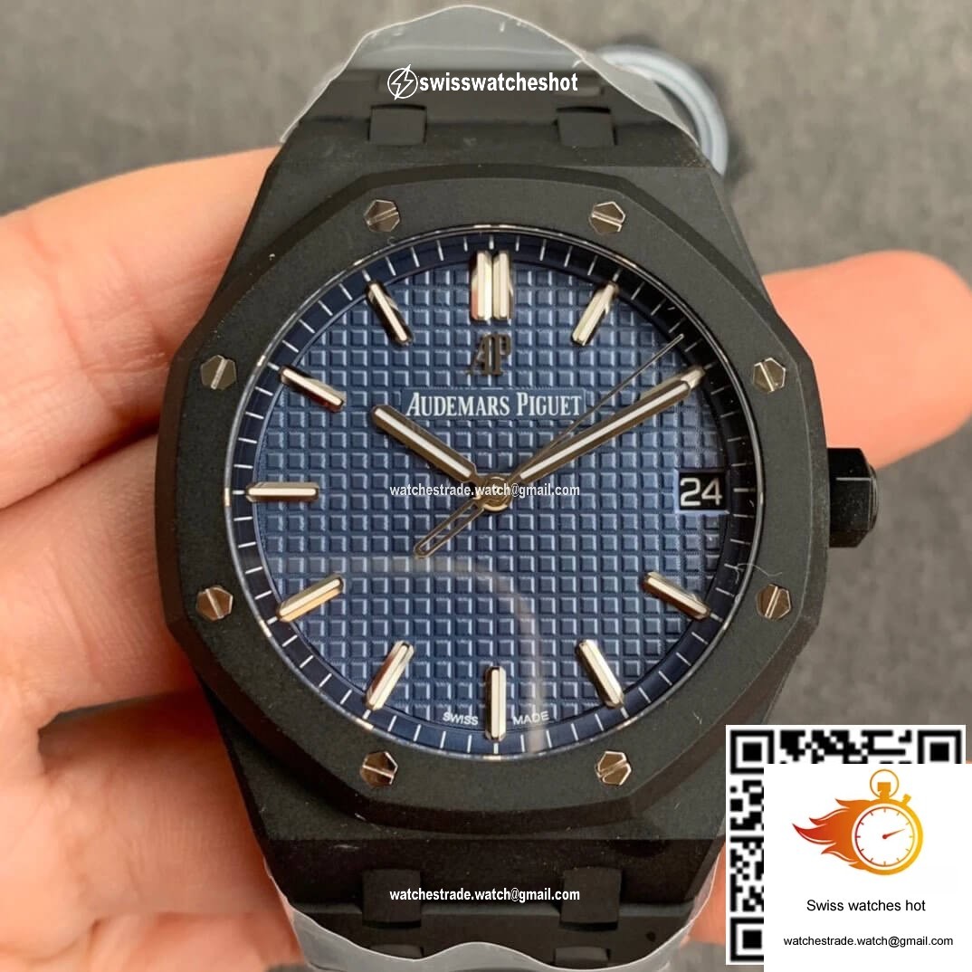 Audemars Piguet Royal Oak 15500 DLC Version ZF Factory Frosted Blue Dial 1