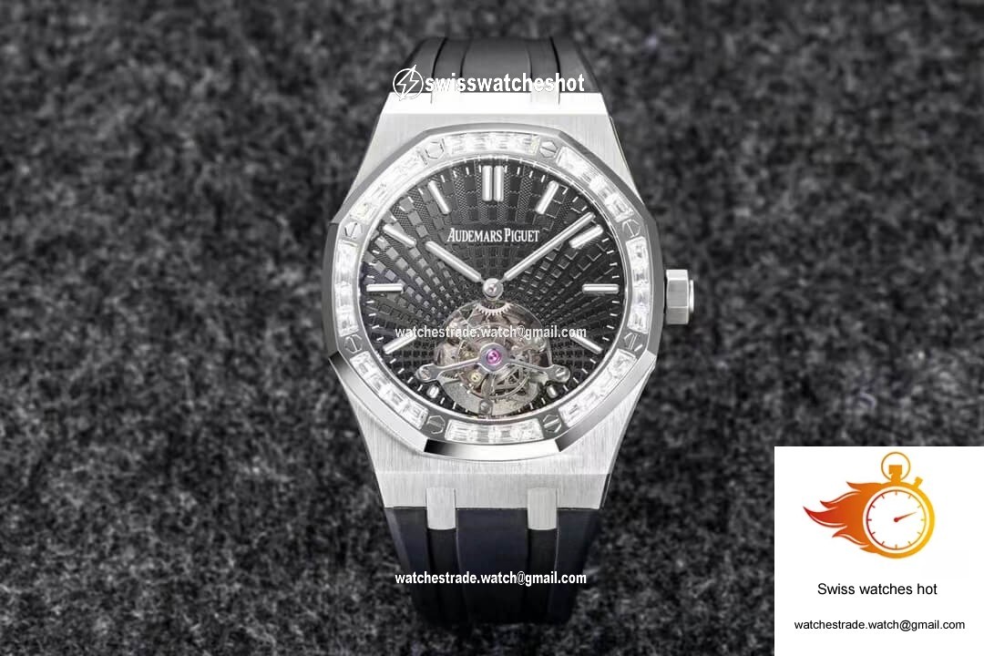 Audemars Piguet Royal Oak Tourbillon R8 Factory V3 Black Rubber Strap 1