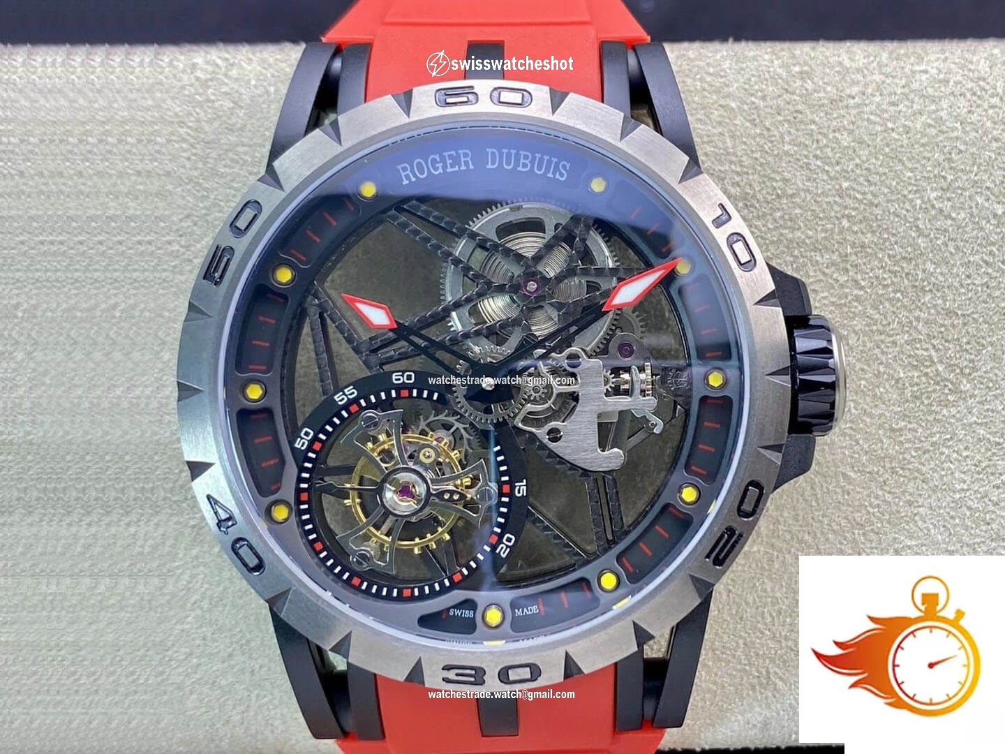 Roger Dubuis Excalibur RDDBEX0549 BBR Factory Tourbillon Titanium Case 1
