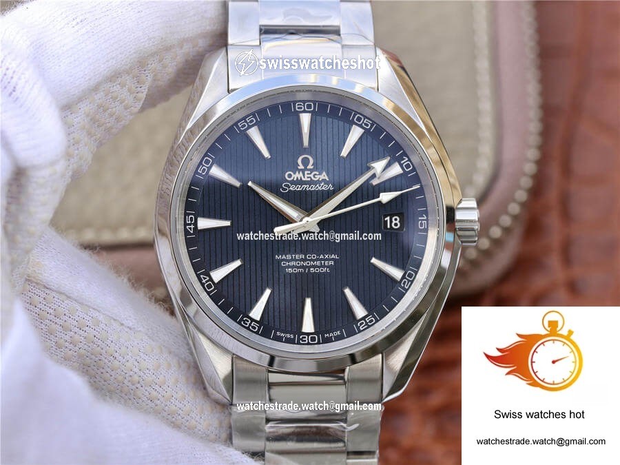 Omega Seamaster 231.10.42.21.03.001 VS Factory Blue Dial 1