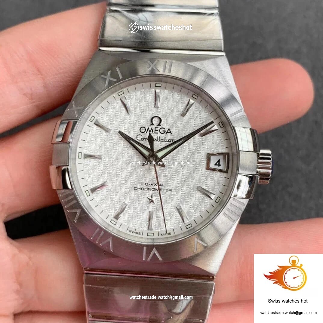 Omega Constellation 123.10.38.21.02.004 VS Factory Stainless Steel 1