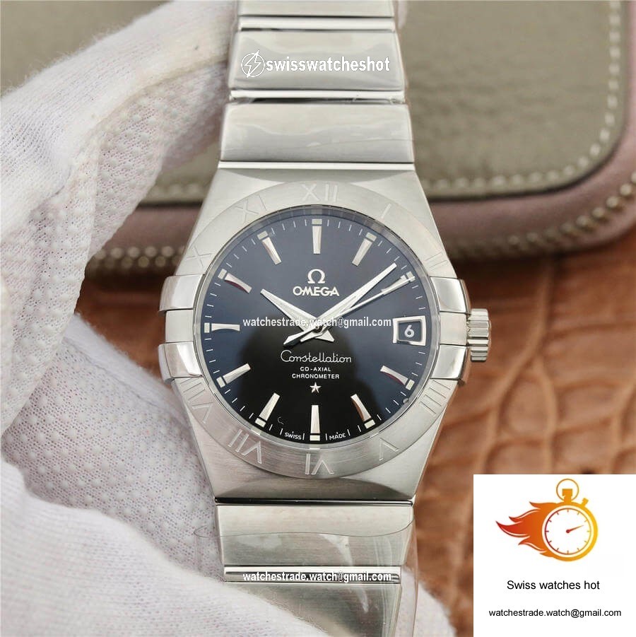 Omega Constellation 123.10.38.21.01.001 VS Factory Black Dial 1
