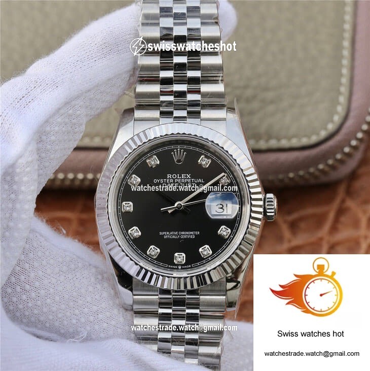 Rolex Datejust M126234-0027 GM Factory Black Diamond-se Dial 1
