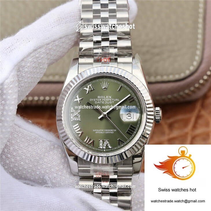 Rolex Datejust 36MM GM Factory Green Dial 1