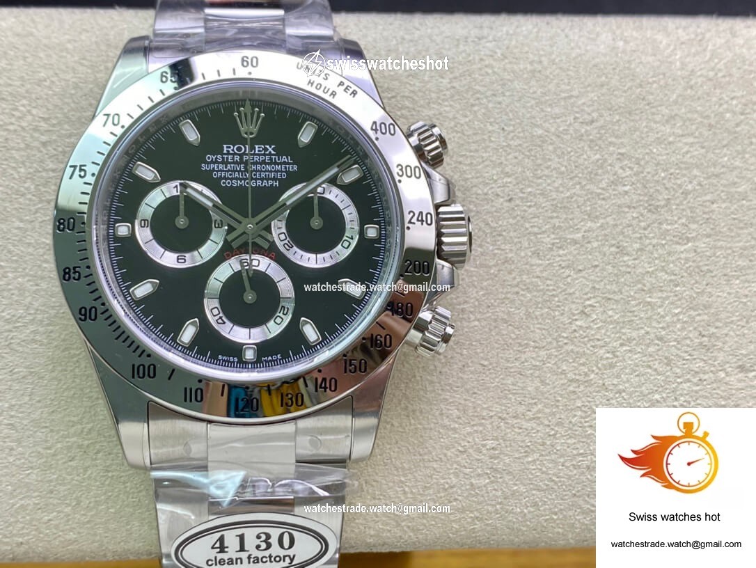 Rolex Cosmograph Daytona 116520 Clean Factory Stainless Steel Bezel 1