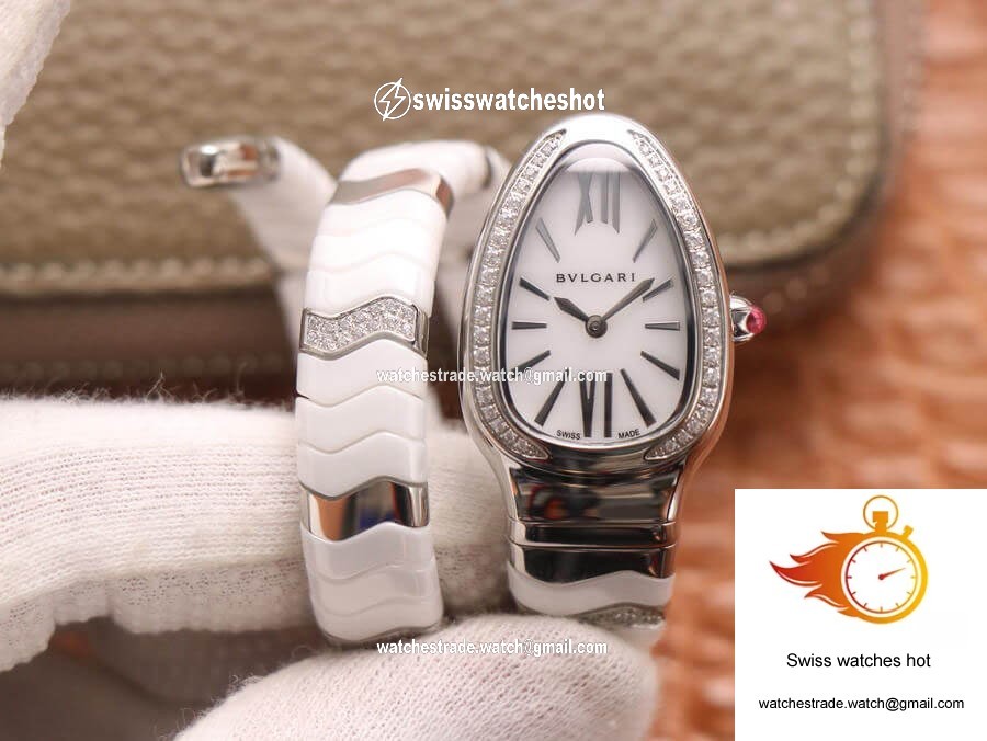 Bvlgari Serpenti BV Factory Stainless Steel Diamond Case 1