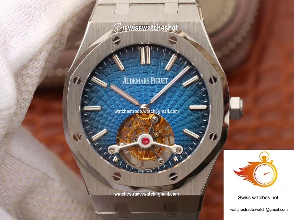 Audemars Piguet Royal Oak Tourbillon 26522TI.OO.1220TI.01 JF Factory Smoky Blue Dial 1
