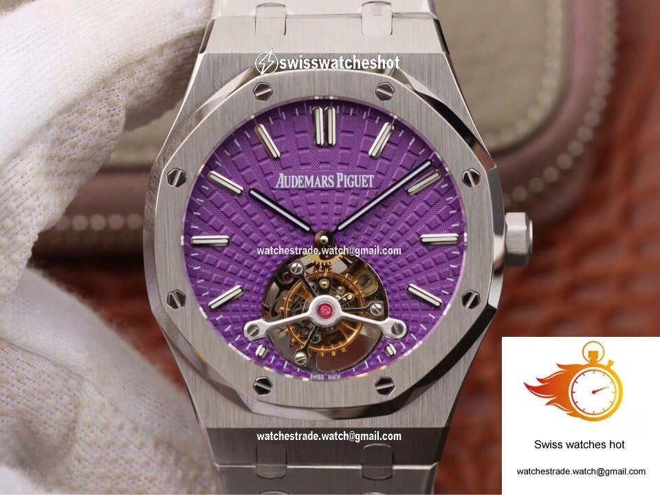 Audemars Piguet Royal Oak Tourbillon 26522ST.OO.1220ST.01 JF Factory Purple Dial 1