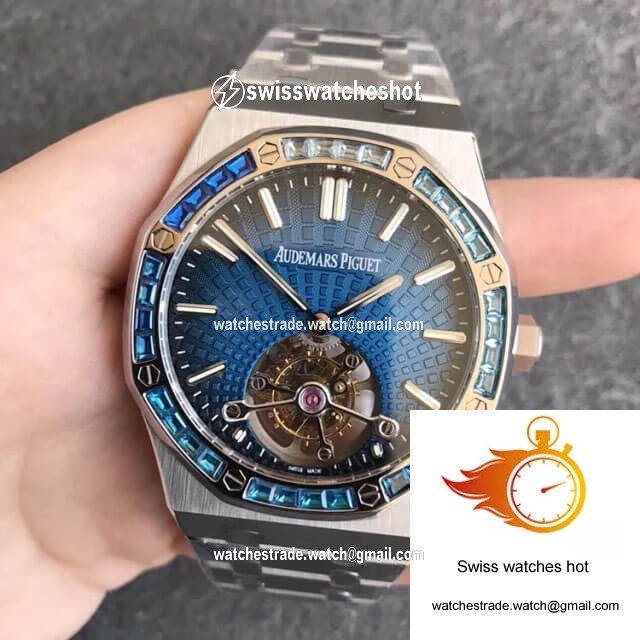 Audemars Piguet Royal Oak Tourbillon 26521PT.YY.1220PT.01 R8 Factory Smoky Blue Dial 1