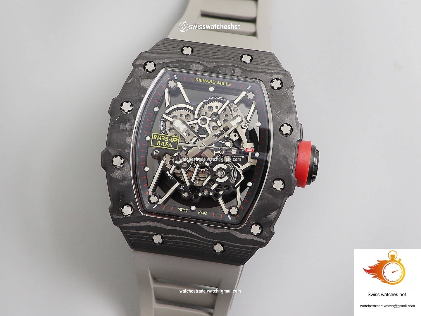Richard Mille RM035 KV Factory V3 Carbon Fiber Skeleton Dial 1
