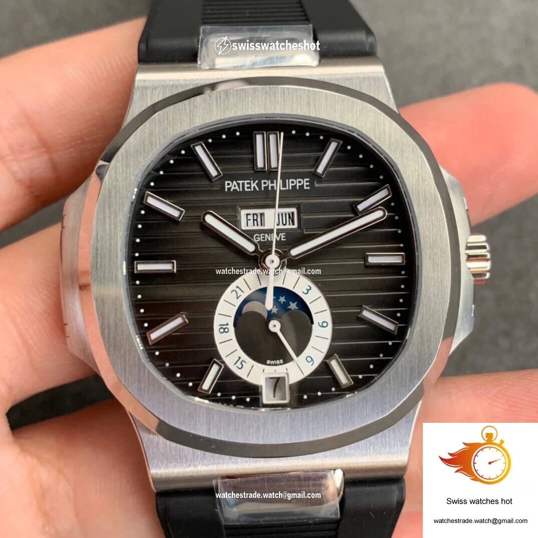 Patek Philippe Nautilus 5726 Moonphase GR Factory V2 Dark Grey Dial 1