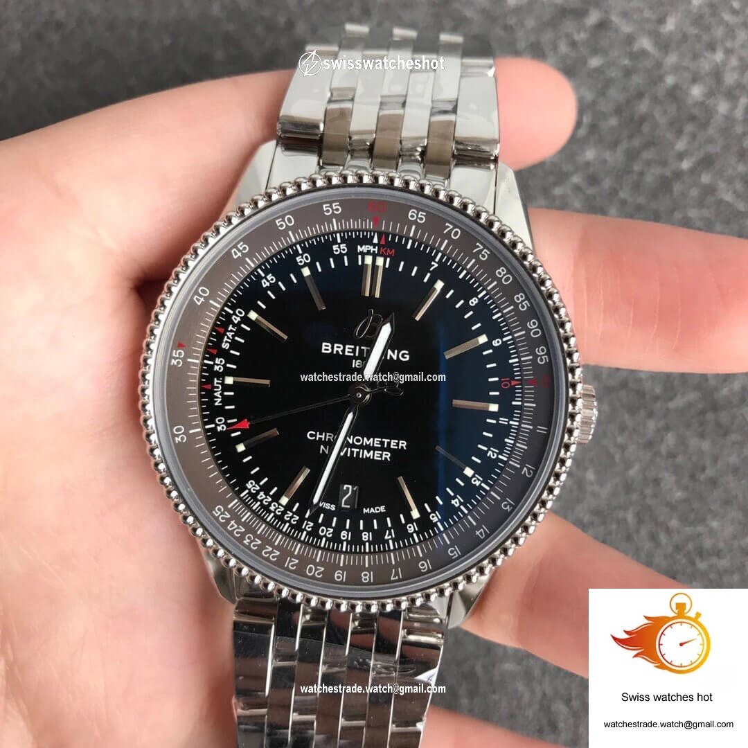 Breitling Navitimer 1 A17326241B1A1 V7 Factory Black Dial 1