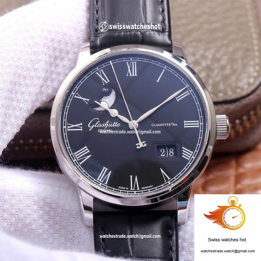 Glashutte Senator Excellence Large Calendar Moon Phase 1-36-04 V9 Factory Blue Dial 1