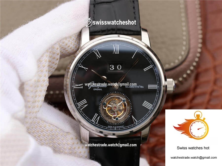 Glashutte Original Senator Excellence Tourbillon 1-94-03-04-04-04 R8 Factory V3 Black Dial 1