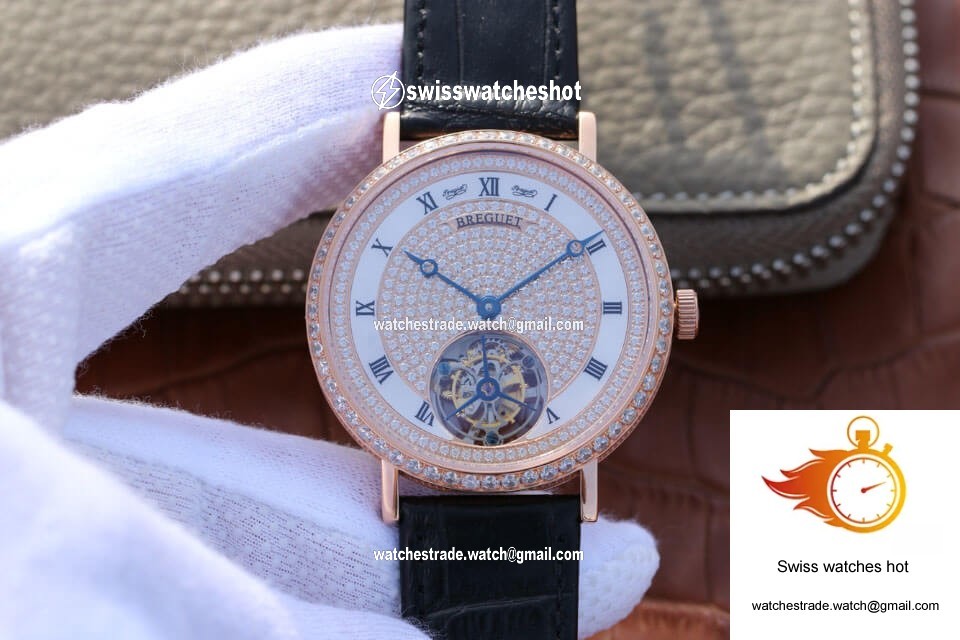 Breguet Classique Ultra-Thin Tourbillon Rose Gold Diamond Dial 1
